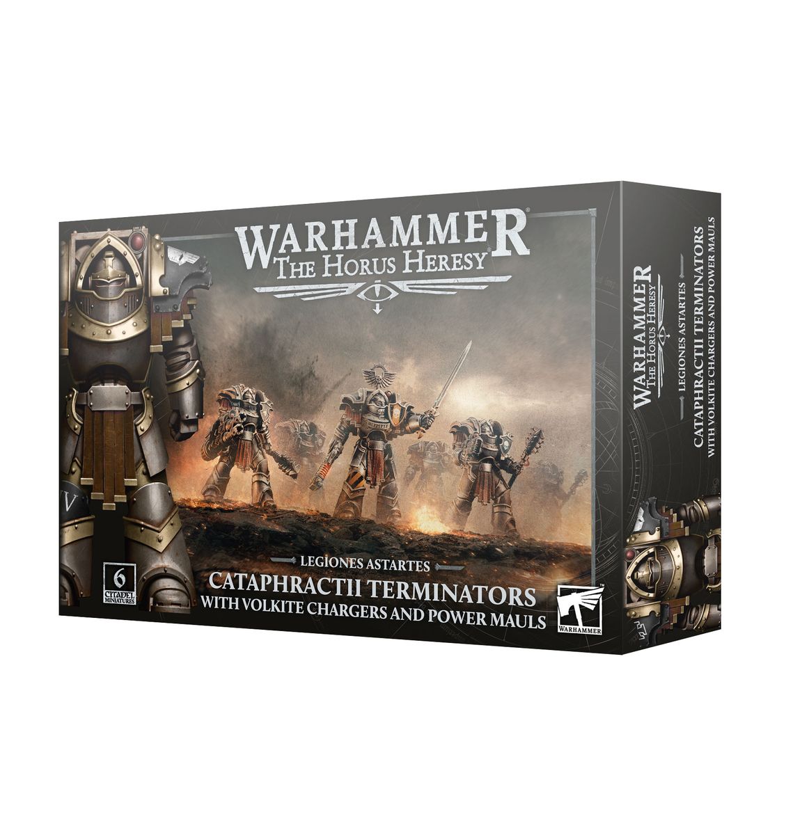 The Horus Heresy: Legiones Astartes Cataphractii Terminators with Volkite Chargers and Power Mauls