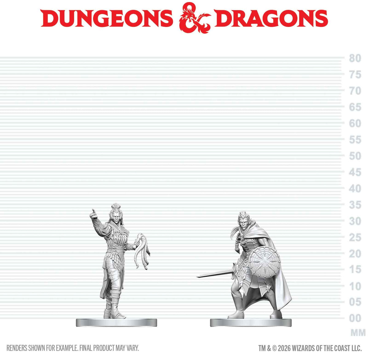 Dungeons & Dragons Drow Elite Warrior & Drow Priestess of Lolth