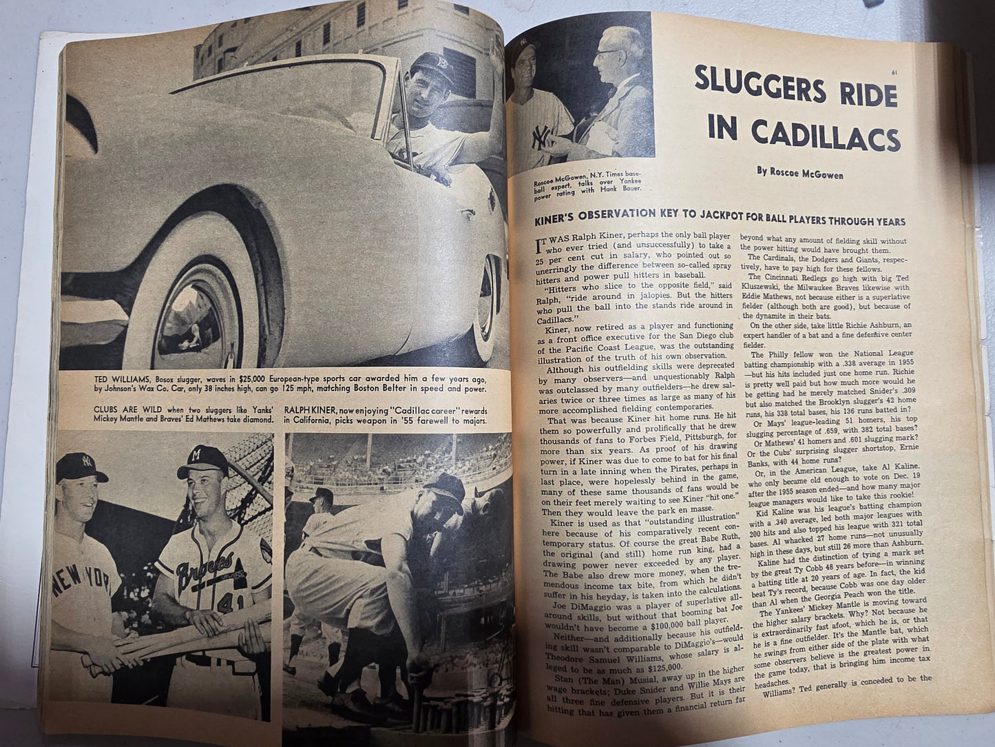 Street and Smith's Official Yearbook 1956 Baseball