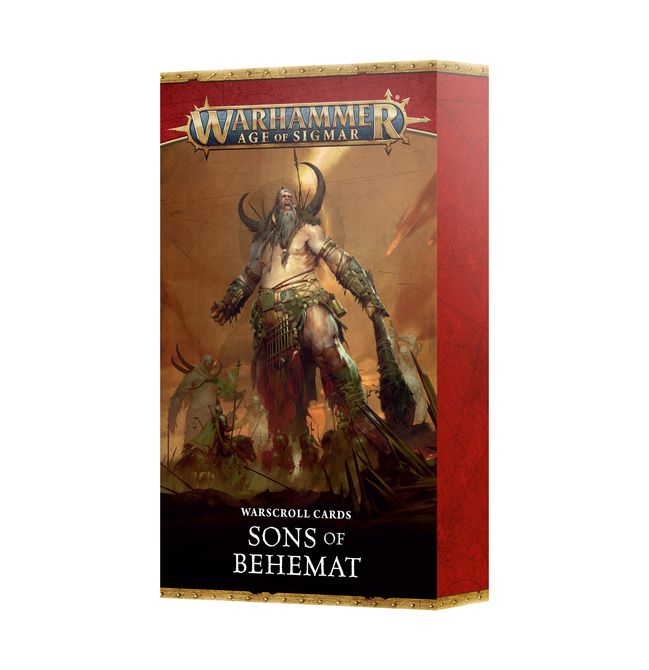 Age of Sigmar: Warscroll Cards Sons of Behemat Pre-Order 2026/09/26