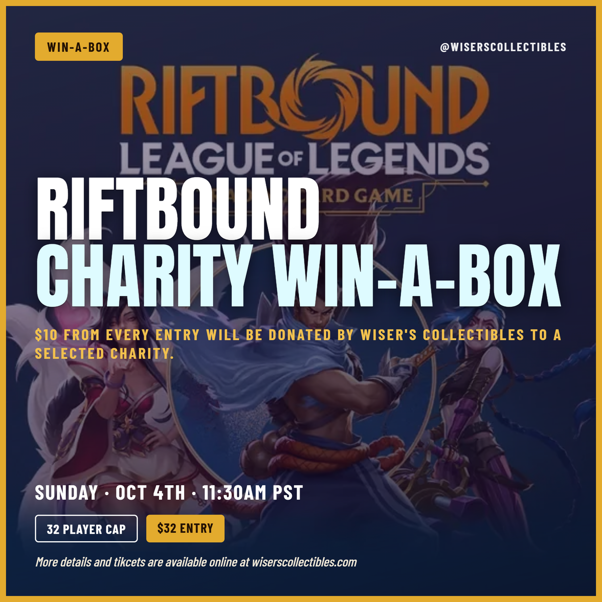 Riftbound Charity Win-A-Box Event October 4th