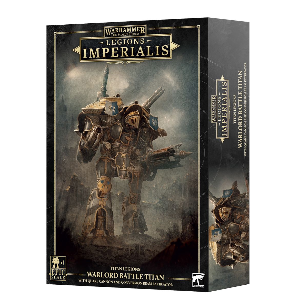 Legions Imperialis: Titan Legions Warlord Battle Titan with Quake Cannon and Conversion Beam Extirpator