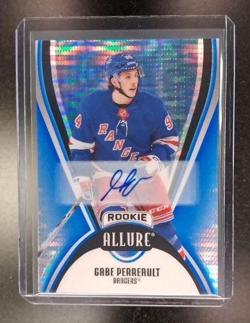 2025 Upper Deck Allure Gabe Perreault #122 Rookies Auto Blue Line /35 RC
