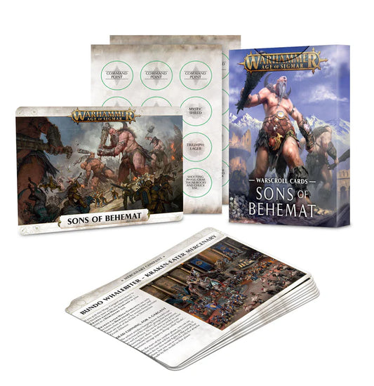 Age of Sigmar: Warscroll Cards Sons of Behemat