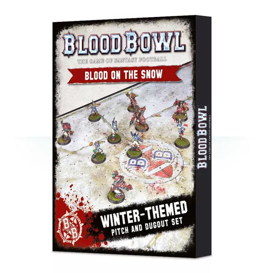 Blood Bowl: Blood on the Snow Winter-Themed Pitch and Dugout Set