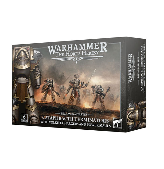 The Horus Heresy: Legiones Astartes Cataphractii Terminators with Volkite Chargers and Power Mauls
