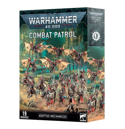 Warhammer 40,000 Combat Patrol adeptus mechanicus game box with miniatures 