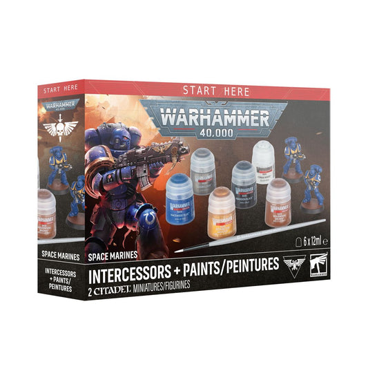 Warhammer 40k: Space Marines Intercessors + Paints