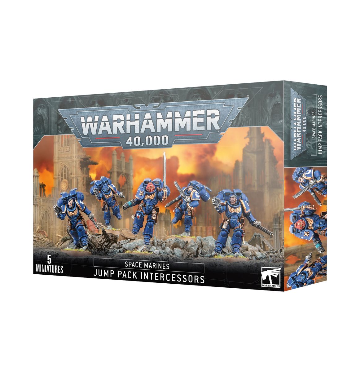 Warhammer 40k: Space Marines Assault Intercessors with Jump Packs