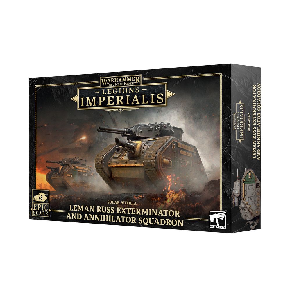 The Horus Heresy: Legions Imperialis Solar Auxilia Leman Russ Exterminator and Annihilator Squadron