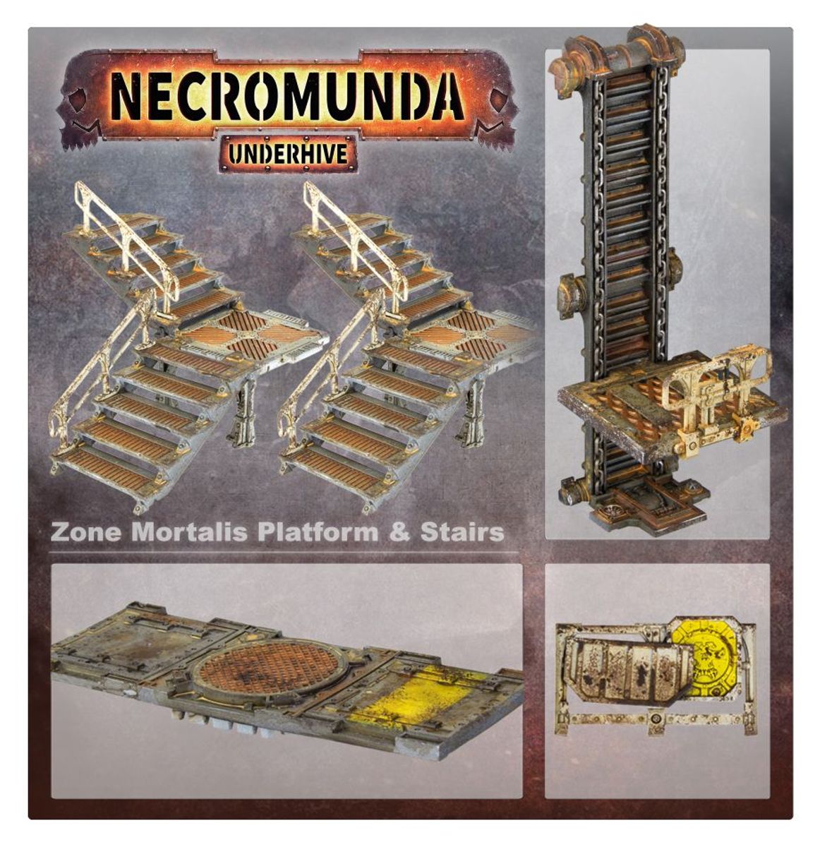Necromunda Underhive Platforms and Stairs