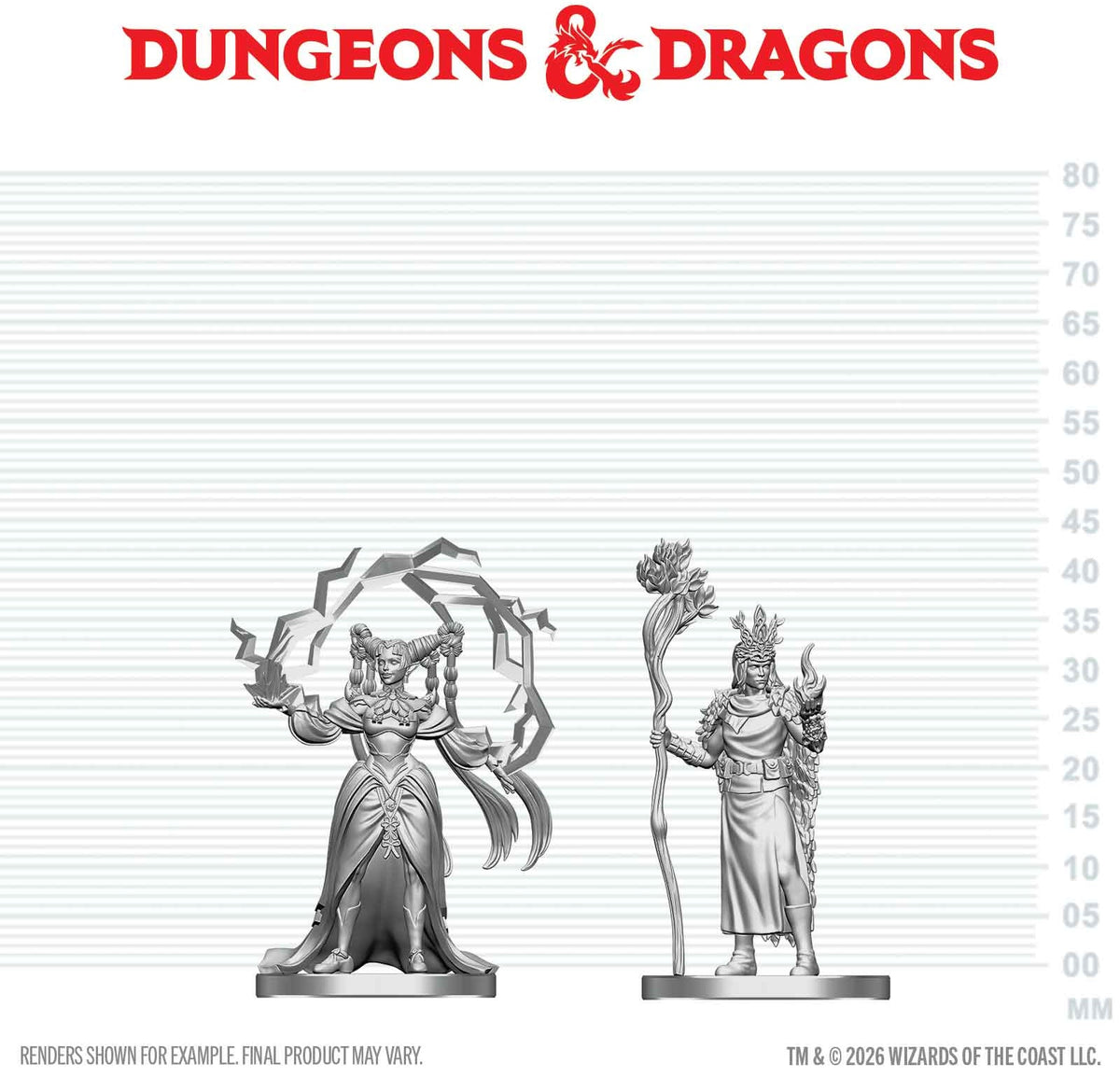 Dungeons & Dragons Human Druid & Elf Sorcerer