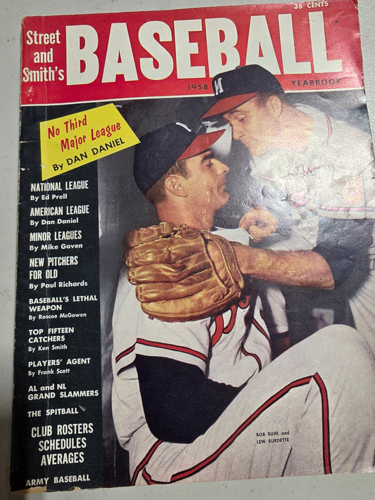 Street and Smith's Official Yearbook 1958 Baseball