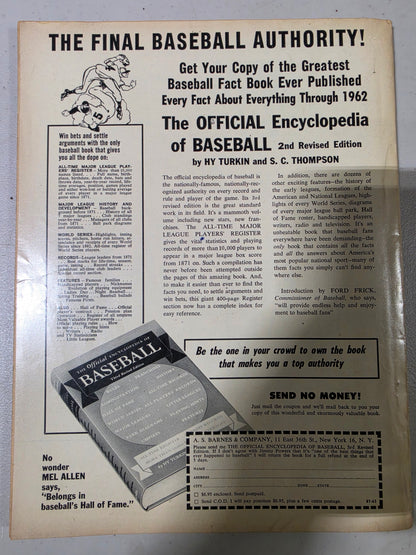 Strret and Smith's Baseball 1963 Yearbook