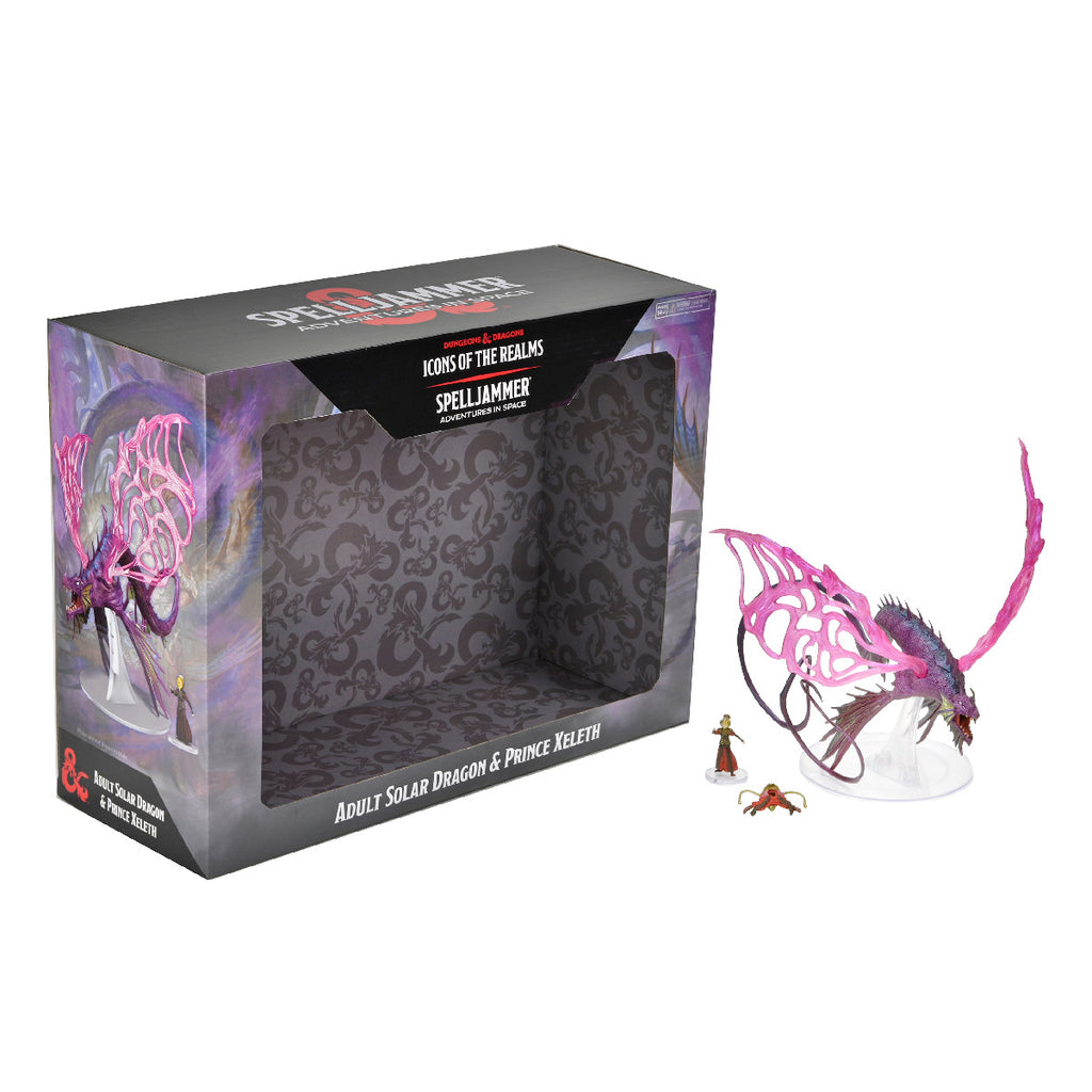 Dungeons & Dragons Icons of the Realms: Spelljammer Adult Solar Dragon & Prince Xeleth