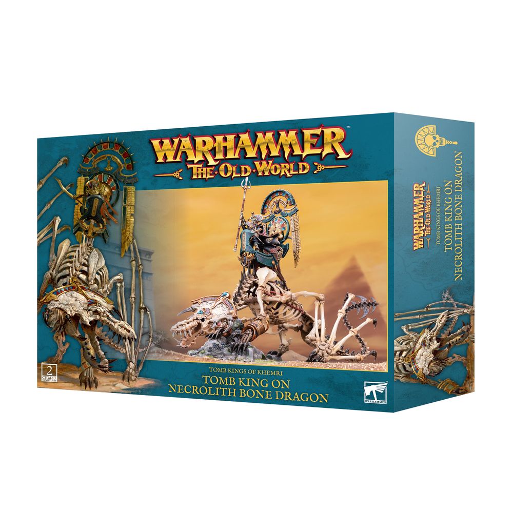 The Old World: Tomb King on Necrolith Bone Dragon