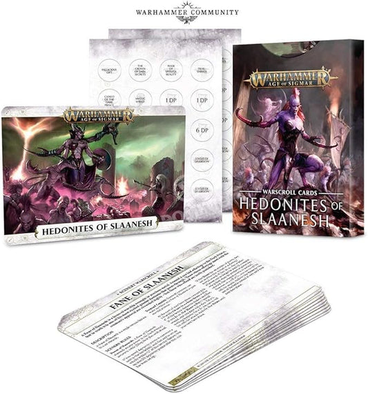 Warscroll Cards: Hedonites of Slaanesh